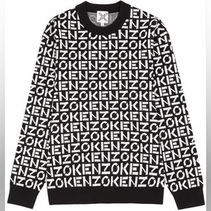 NWT Kenzo Intarsia knit logo sweater
